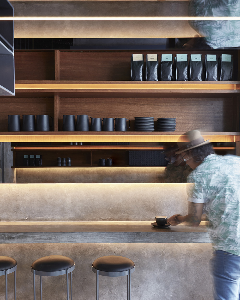 Expat. Roasters by Travis Walton Architecture. Photo by Sean Fennessy.