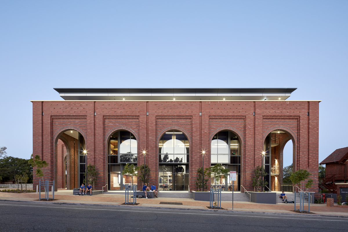 Past and present coexist at this Brisbane school's library
