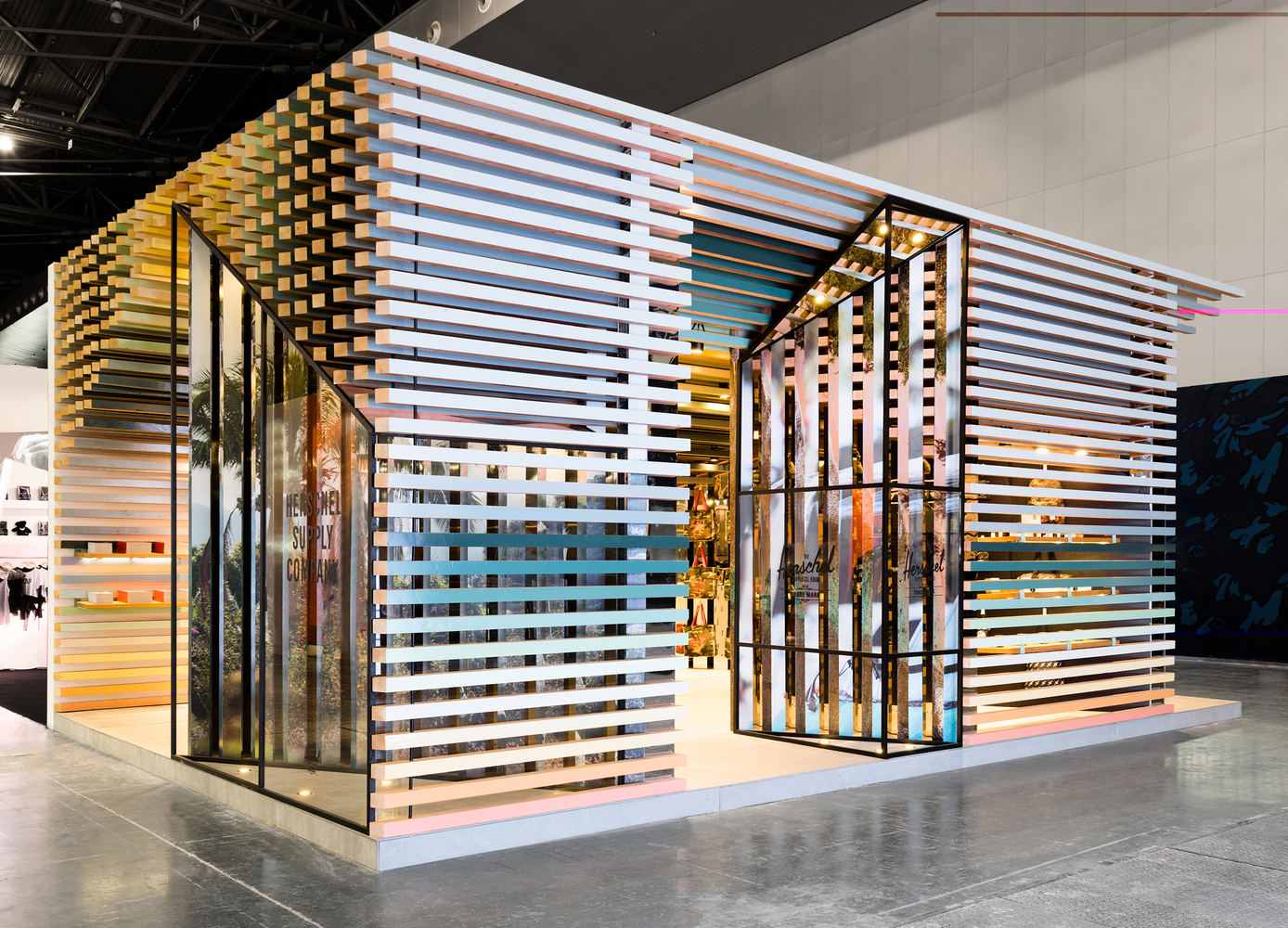 Designing the Herschel Supply popup store at YO'HOOD Australian