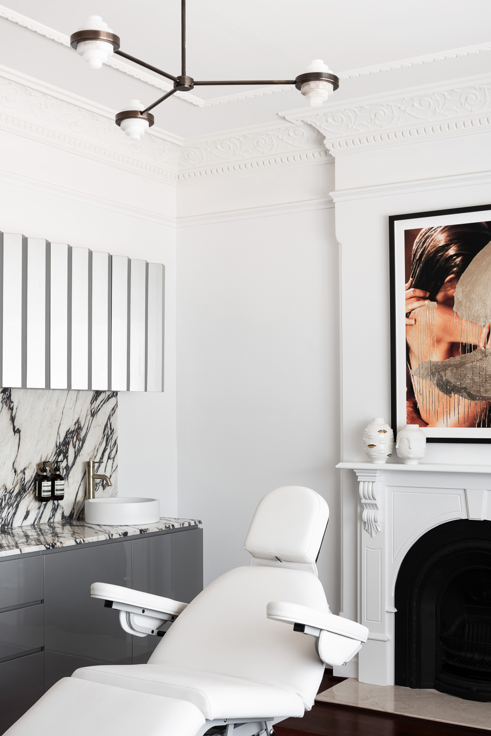 Gallery Detail: Hand Troweled Plaster Walls And Marble Feature In Perth Clinic