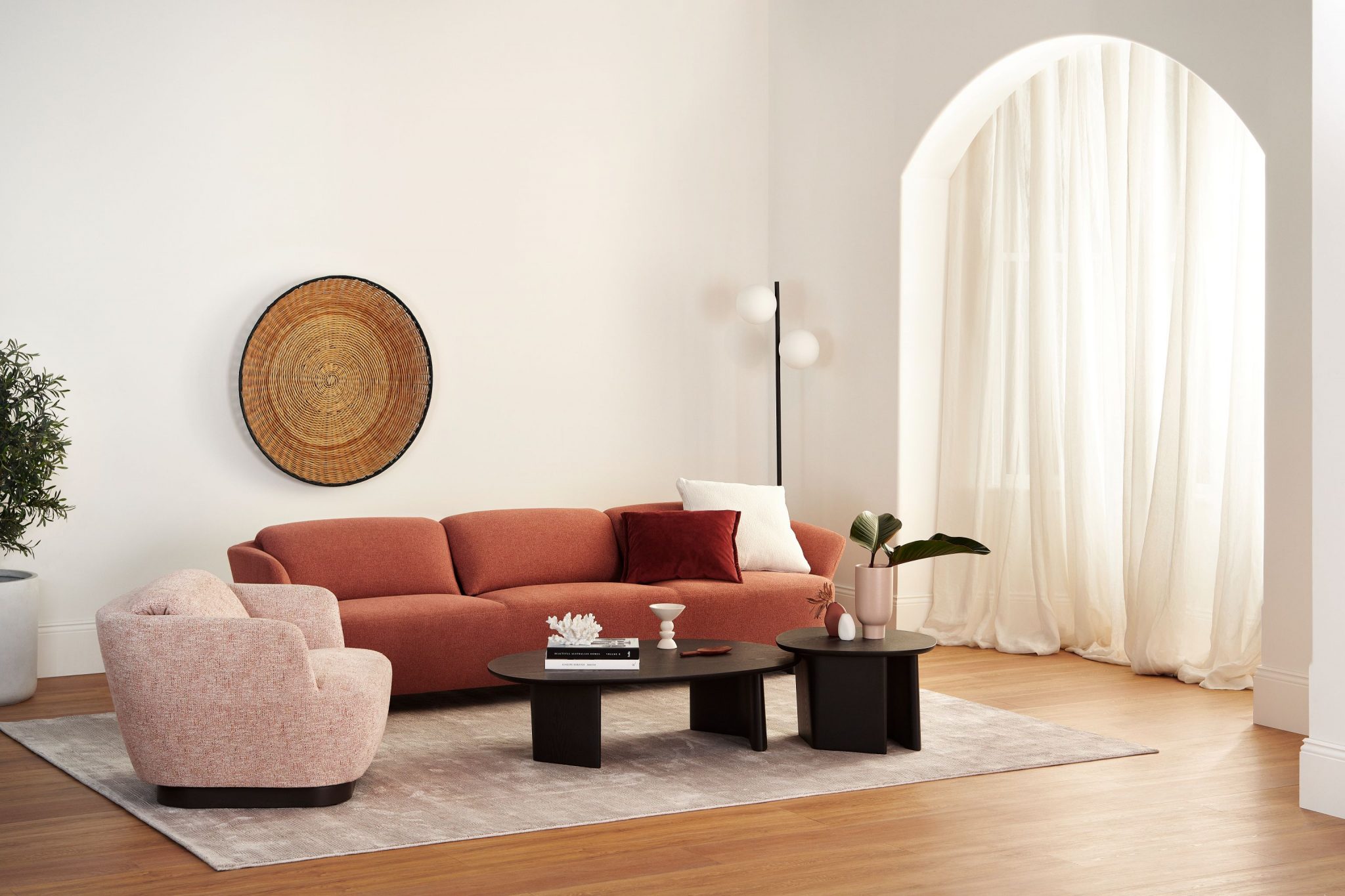 The new Fleur sofa from King is an ode to "blooming petals